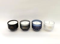 Набор свечей в стеклянном подстаканнике, 4 шт.